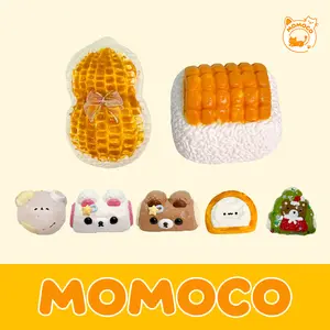 [MOMOCO Squishy Toy] Onigiri Party Squishy Toy | Squeeze Away Stress, Cuteness Unleashed! Safe Materials, Handcrafted. Super Fun Stress-Relief Gadget, Perfect as Desk Decor & Gift!
