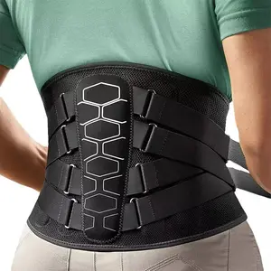 Adjustable Back Brace Lumbar Support Belt for Men & Women, Breathable Waist Support with Removable Stays, Waist Cinch, Ideal for Workout & Daily Use, Adjustable Fit, Versatile Use, Lower Back Brace