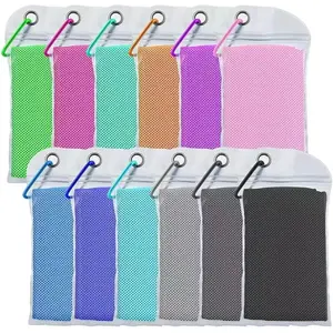 JISHY Cooling Towels 40"x12",Gym Towels for Men and Women,Microfiber Soft Breathable Workout Towels for Yoga,Running,Sport& More(10Pack)