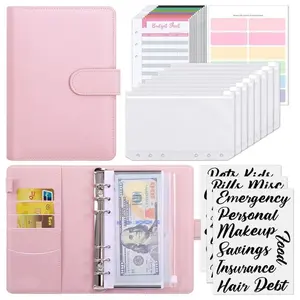 Budget Binder  Cash Envelope System with Zipper Pockets & Expense Sheets | Money Saving Organizer for Smart Budgeting & Financial Goals