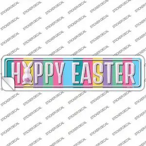 Happy Easter Colorful Novelty Narrow Sticker Decal