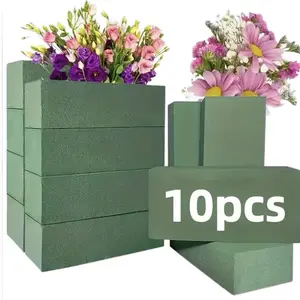 10 Pieces Floral Foam Blocks for Flower Arrangements and DIY Projects Green Foam for Fresh and Artificial Flowers