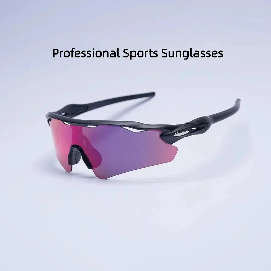 Sports Sunglasses with Ultralight TR90 Frame, Unisex Retro Wraparound Design with UV400 Windproof Protection for Cycling, Running & Outdoor Sports, Outdoor Sports Gear