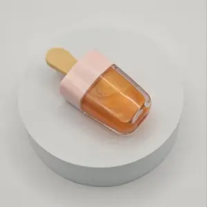 Dreamsicle Lip Oil - Creamy Sweet Orange & Vanilla Flavor with Jojoba Coconut & Almond Oils for Soft Smooth Lips in Adorable Ice Cream Shaped Applicator