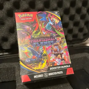 Pokémon Trading Card Game Mega Evolution Phantasmal Flames Booster Bundle Includes 6 Booster Packs