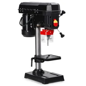 8 Inch Benchtop Drill Press, 5 Speed Adjustable, Swing Distance 0-45° Tiltling Tabletop Drilling Machine 2.5Amp Benchtop Drill Machine for Wood, Metal
