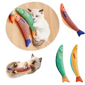 3PCS Cat Toy Saury Fish,Toys Soft And Durable,Interactive Cat Toy Interactive Kitten Kicker for Indoor Kitty Exercise