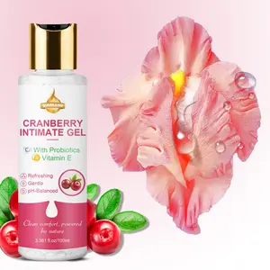 Women's Intimate Care Lotion, Cranberry, Intimate Care Gel, Smooth Texture, Gentle Cleansing, Non-Irritating, Comfortable Skin Protection, Ph Balance, Odor Removal, Hygiene Products