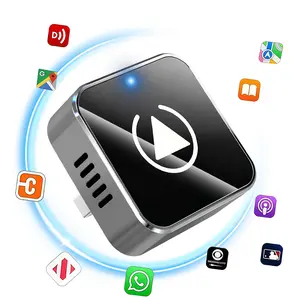 Carplay Adapter Upgrade Wired to Wireless, Mini Cube Design, Compatible with iPhone and Android, Quick Stable Connection, Plug and Play