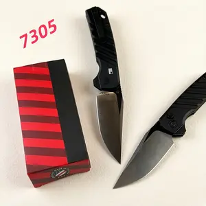 KS 7305 Lightweight EDC Folding Knife, Aluminum Alloy Handle, Smooth Foldable Design