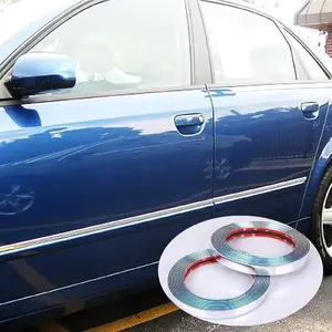 16Ft Chrome Silver Automotive Car Exterior and Interior Molding Trim Universal Bumper Window Door Body Side Decorative Strip Scratch-Proof (5/16 inch (8mm))
