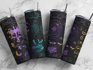 Dragon Rider Fantasy Tumbler Stainless Steel 20oz,40oz and 12oz Travel Cup with Straw Fourth Wing Book Inspired Insulated Mug for Fans