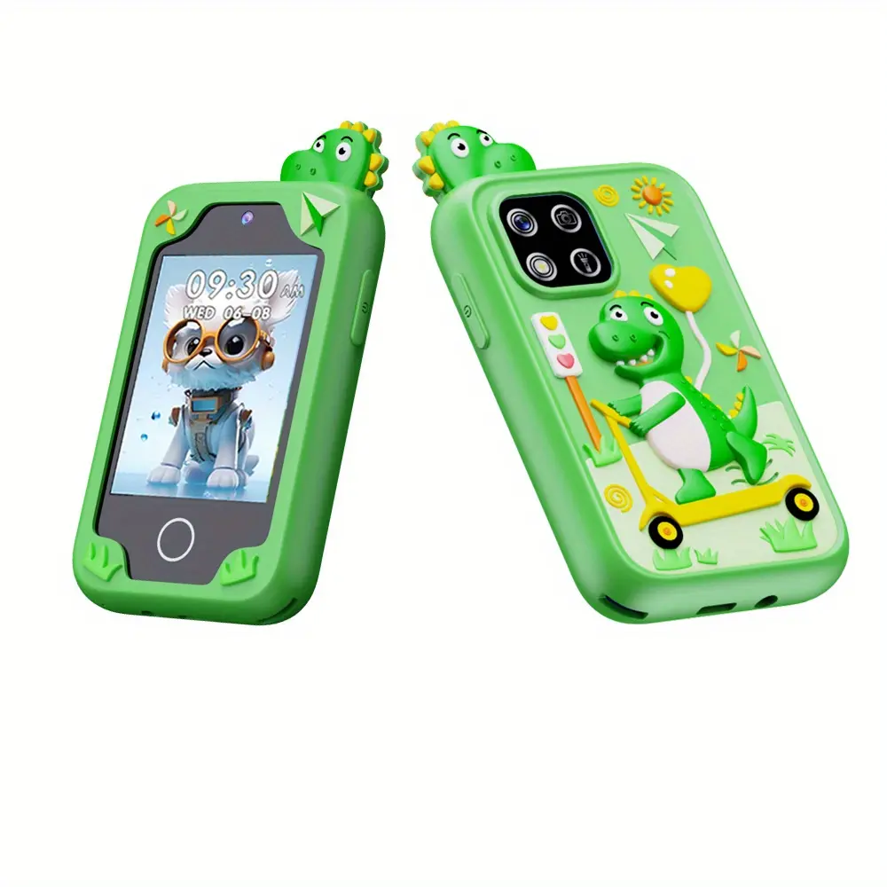 Kids Camera Phone Toy for Ages 3-8, 2.8in Touch Screen Educational Toy Phone with 1080P Camera, 20 Puzzle Games, Music, Stories & Alarm Gift