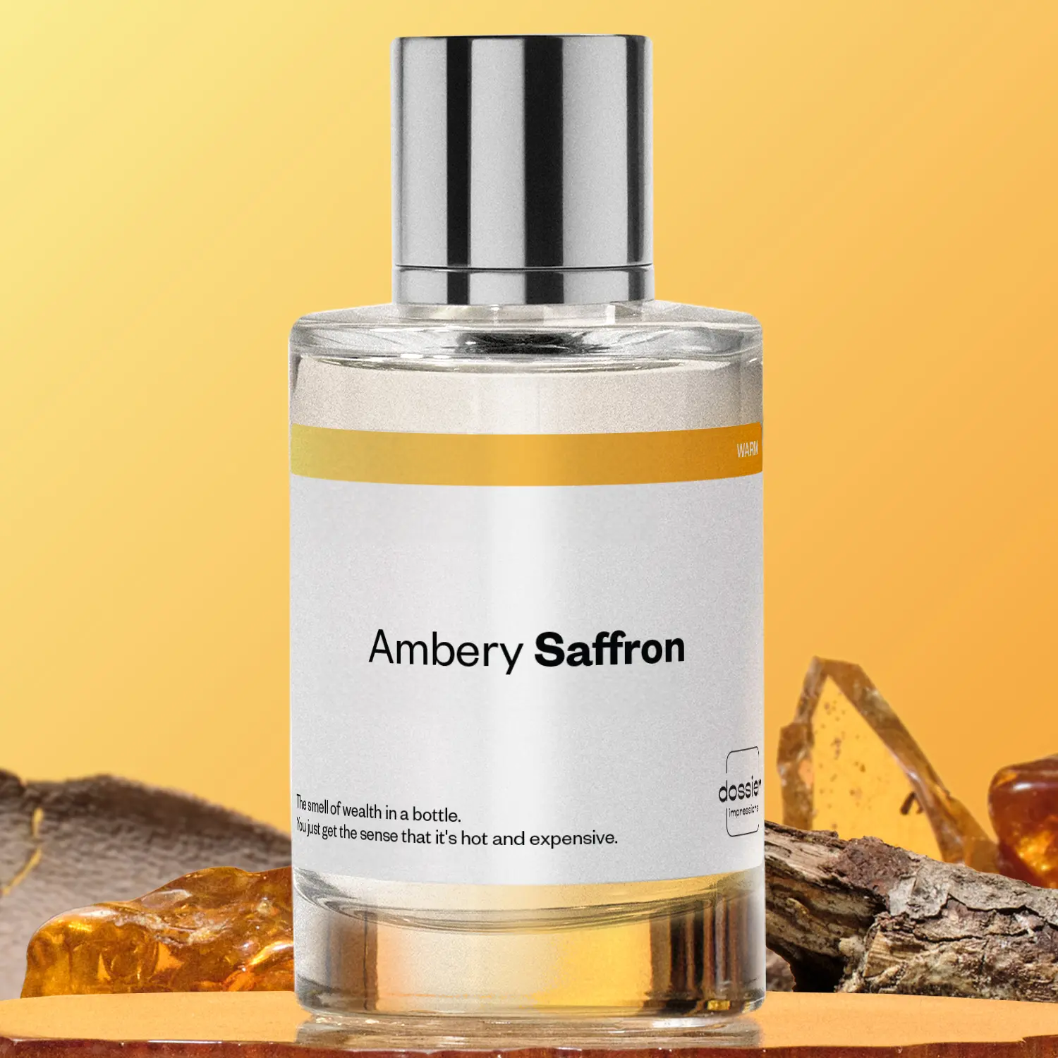 Ambery Saffron, Dossier, Unisex Perfume, Eau de Parfum, 50ml-100ml-150ml, Saffron, Oakmoss, Jasmine, Plum, Cedarwood Ambery Saffron, Dossier, Unisex Perfume, Eau de Parfum, 50ml-100ml-150ml, Saffron, Oakmoss, Jasmine, Plum, Cedarwood
