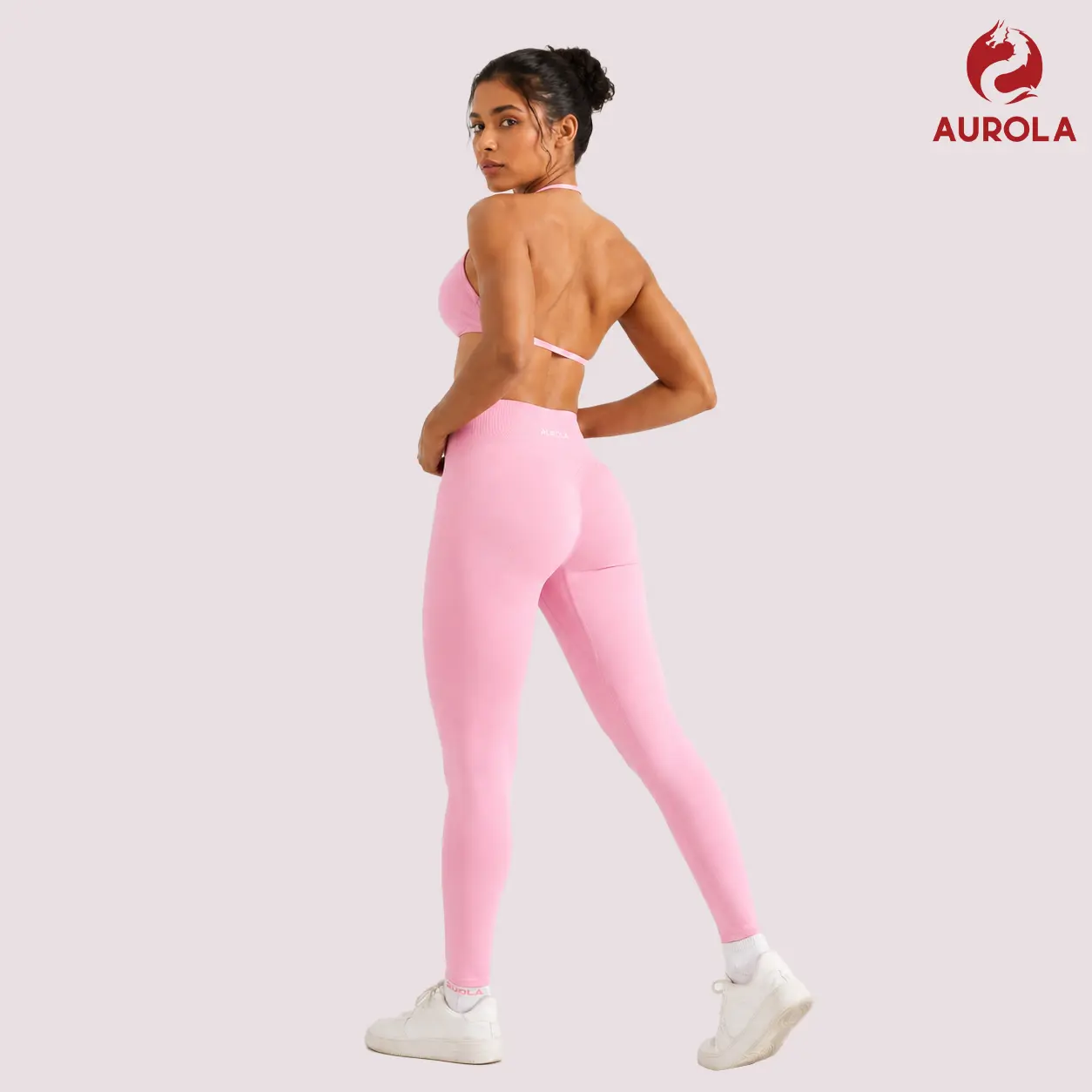 AUROLA Influence Scrunch Leggings for Women, Seamless High Waisted Workout Leggings, Butt Lifting Gym Pants, Squat Proof Compression Yoga Pants for Training Running Fitness Activewear Tummy Control