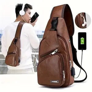 Men's multi-functional backpack, a retro and casual large-capacity multi-layer backpack, suitable for daily commuting and traveling.It has a zipper closure and a contrasting color design.It can be used as a crossbody bag or an outdoor casual bag