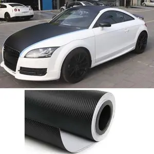 NEW 3D Black Carbon Fiber Film Twill Weave Vinyl Sheet Roll Wrap DIY Decals 12" X 60" (1FT X 5FT)