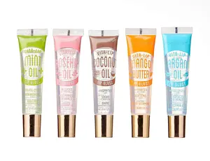 [ 5 PACK ] Broadway Vita-Lip Gloss. Mint Oil & Coconut Oil & Rosehip Oil & Mango Butter & Argan Oil Glossy Hydrating Lipstick Moisture Makeup Nourishing
