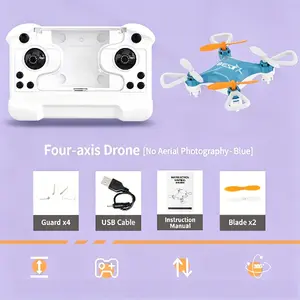 Portable RC Quadcopter Drone with Altitude Hold, Unique Novelty Flying Toy, Fun Stress Relief Gadget, Creative Cool RC Aircraft, Easy to Fly for Kids & Hobbyists, Indoor Outdoor Entertainment Play