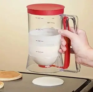 1pc Pancake Cupcake Dough Dispenser With Squeeze Handle, Suitable For Baking Tray Mixture Dispenser, 4-Cup Measuring Tool Kitchen Dough Separator, Suitable For Cookies, Cakes, And Waffles