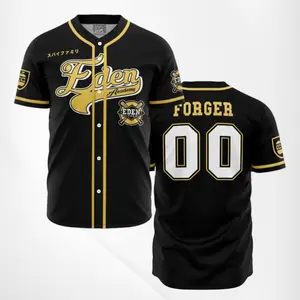Eden Academy Forger Spy X Family Anime Baseball Jerseys | Cool Summer Anime Vibes for Men & Fans