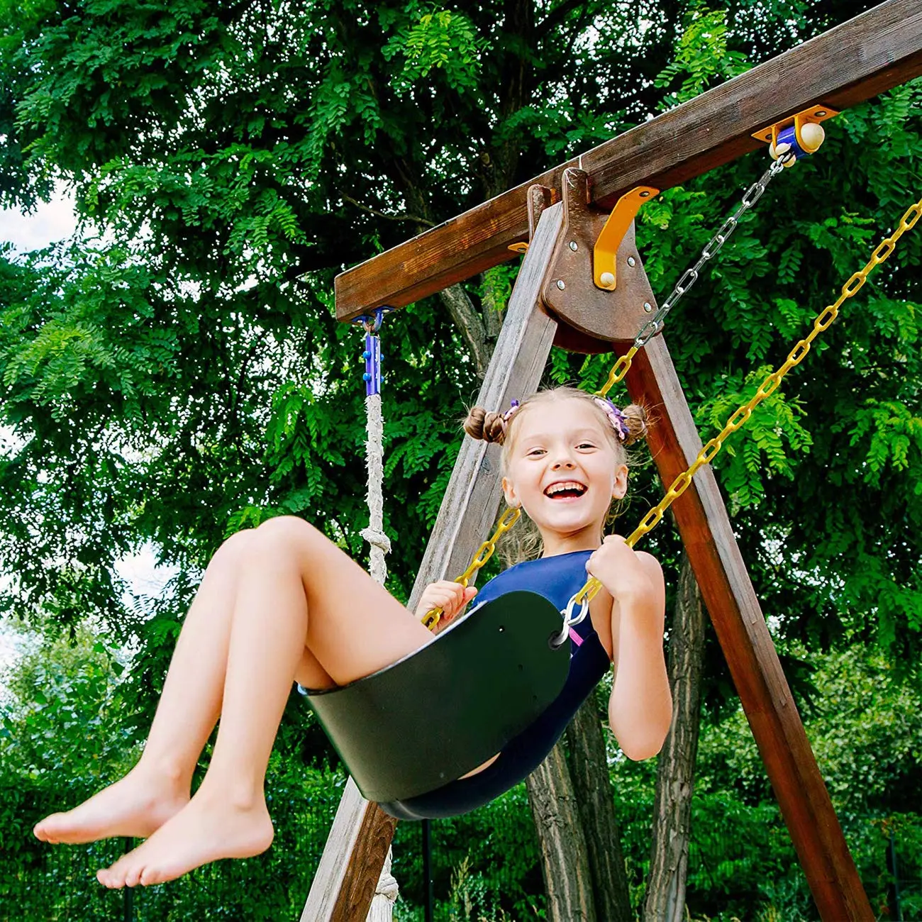 2PCS Swings Seats Heavy Duty with 66" Chain, Outdoor Playground Swing Set Accessories Replacement with Snap Hooks, Support 250lb,home decor,camping essentials