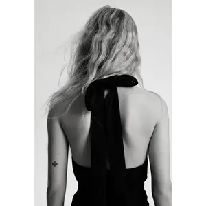 H&M Draped halterneck dress