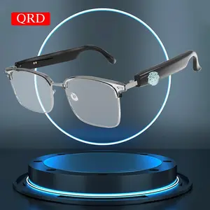 QRD GS-13 Bluetooth-compatible Audio Wearable Smart Glasses with Photochromic UV Activated Lenses, Metal Frame, Surround Sound, BuiltIn Microphone, HandsFree Calling