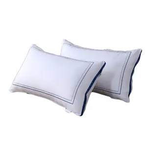 Premium Pillows Queen Size Set of 2, Fluffy and Supportive 7D Down Alternative Bed Pillows, Luxury Soft Hotel Quality Gusseted Pillow for Side Back Stomach Sleepers, Relief Neck Head and Shoulder Pain