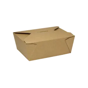 [300 ct] Paper Take-Out Boxes | #8 | 48 oz | Kraft