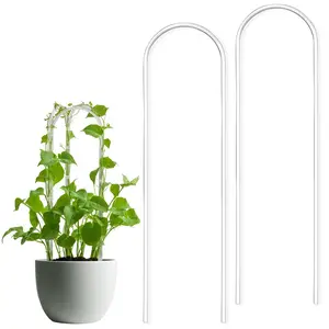 2Sets U-Shaped Clear Acrylic Garden Trellis, Indoor Plant Support for Climbing Plants, Potted Houseplant Trellis for Hoya, Pothos, Monstera, Gardening Accessories
