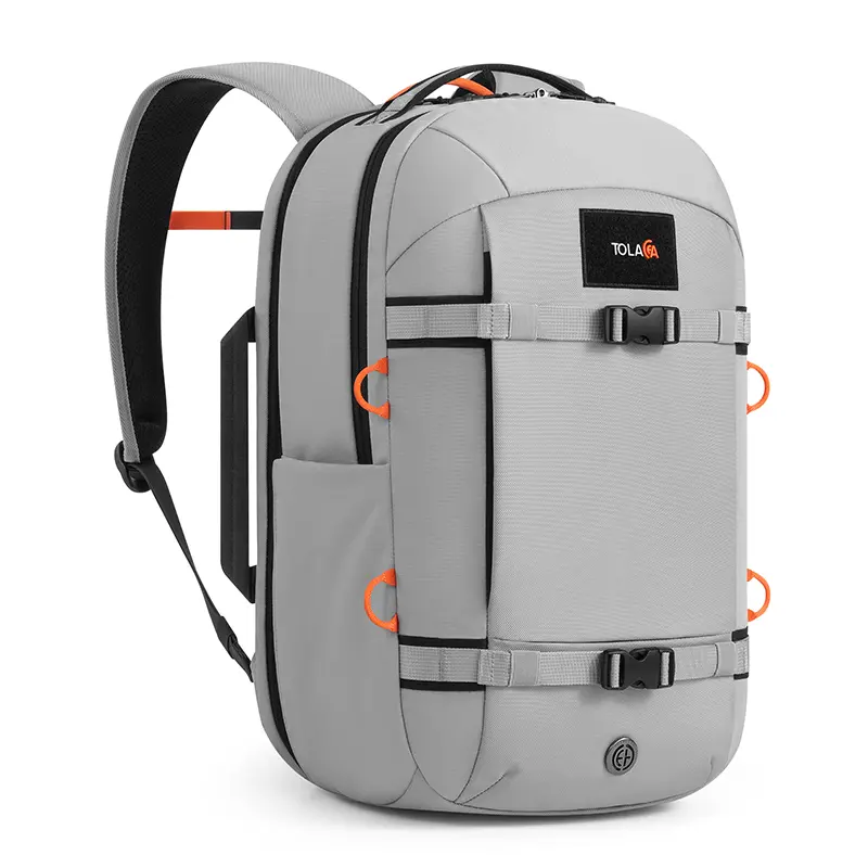 TOLACCEA 30L Unisex Plain Compact Lightweight Zip Carryon Backpack - Airline Approved, TSA Approved, Scratchproof, Multi-Compartment, Durable, Hangable Backpack for Traveling on Airplane, Dry Clean/Hand Wash Only