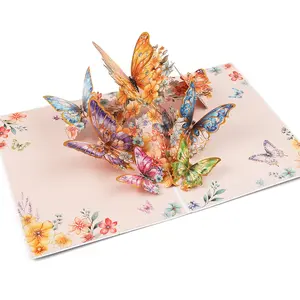 Mother’s Day Gift – 3D Pop-Up Romantic Greeting Card, Creative Three-Dimensional Love Card for Mom, Wife, Girlfriend, Birthday & Anniversary