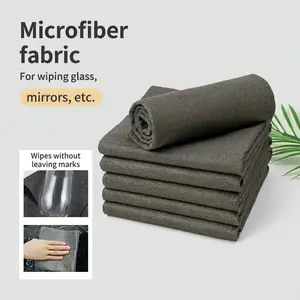 12 Pack Thick Microfiber Cleaning Cloths Highly Absorbent Reusable Lint Free Glass and Surface Wipes Streak Free for Kitchen Windows Cars Grey