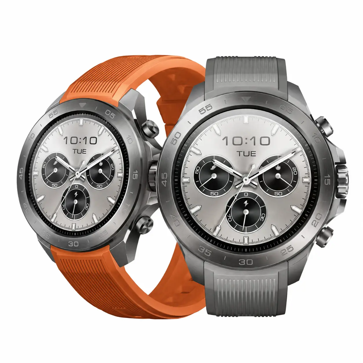 Mibro GS Explorer S Military Titanium Sensor Smart Watch - 1.32" AMOLED Wearable Tech Device, Dual Band GPS, Offline Maps, 20-Day Battery, 10ATM Waterproof, Silicone Band, Sleep Tracking, Android/iOS Compatible, Cells, DC-5, for Hiking, Father's Day Gift