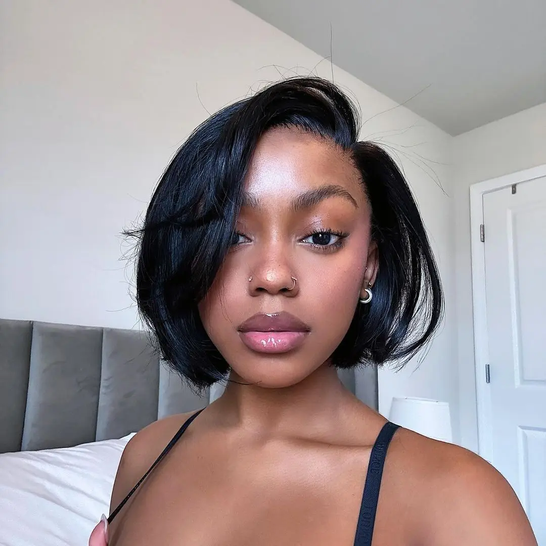 Live Menglle Side Part 7x6 Lace Front Human Hair Wig Wear and Go Pre Cut Lace Pre Bleached Pre Plucked Natural Hairline Cute Fashion 8 Inch #Summervibes