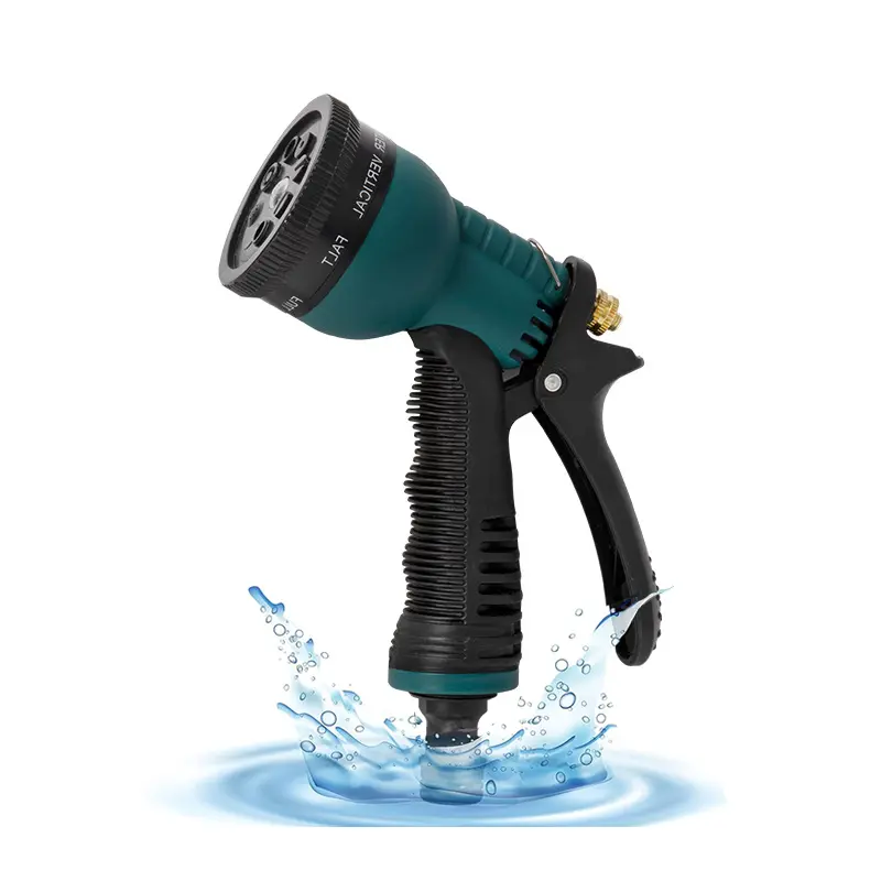 3/4" Outdoor Heavy-Duty Upgraded Garden Hose Water Nozzle, 8 Adjustable Patterns, Watering Wand for Garden Hose, Ideal for Plant Watering, Car Washing
