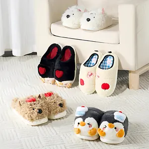 MINISO Korean-Style Cute Penguin Chef Hat Cotton Slippers Soft Breathable Material Non-Slip Sole Adorable Design Perfect HolidayGift for Cozy Home Lovers #Summervibes