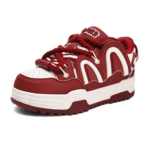 Q-AND 2025 New Unisex All-Season Niche Original Platform Sneakers - Elevate Height, Lengthen Legs, Non-Slip, Versatile & Stylish "Bread Shoes"