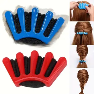 2pcs DIY Sponge Hair Styling Tools, Quick Hairbun Maker & Curler Winder, Easytwist Braiding, Ideal for Women, Girls, Bridal Weddings