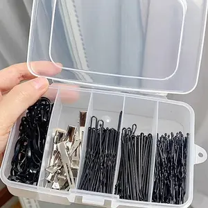 Portable Beauty Organizer Box, Five-Compartment Cosmetic Storage Case, Hair Accessories Holder, Perfect Gift for Valentine's Day, Christmas, New Year, Makeup Organizer Box