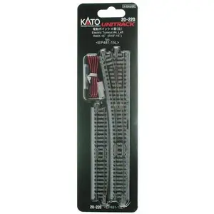 Kato N 20220 #4 Left Electric Turnout Unitrack