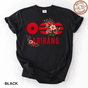 World Tour Arirang Shirt K-Pop Merch Kpop Army T-Shirt, Vintage Style Retro Shirt Y2K Halloween Outfit for Men Gift for Birthday  Holiday