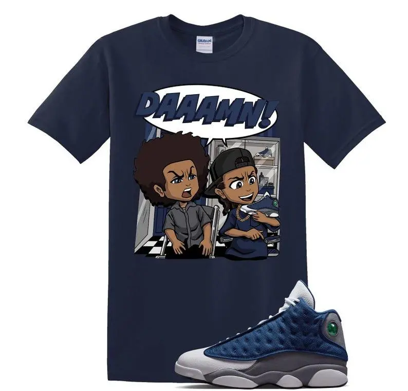 13 Flint Matching T Shirt, Daaamnn!! Graphic Shirt, 90s Hip Hop Tee, Gift For Women and Man, Unisex T-Shirt, Sneaker Head Gift