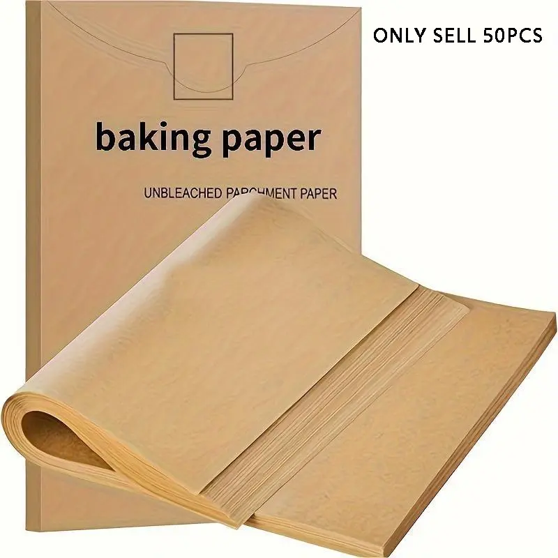 Non-Stick Heat-Resistant Baking Paper, Nonstick Baking Paper, Parchment Paper Sheets, Easy to Clean, Suitable for Baking, Barbecuing and Barbecue Grills, Also for Food Preparation and Display, Bakeware, Baking Supplies, Bakery Supplies