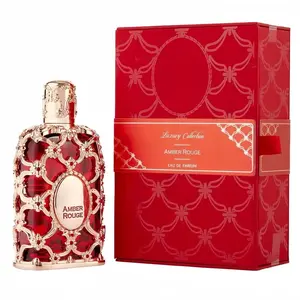 Amber Rouge Eau De Parfum Spray (2.7 oz/80 ml) - Woody Spicy Vanilla Scent, Long Lasting, Luxury Collection Amber Women's Fragrance, Spicy, Elegant, Jasmine-Themed Fragrance for Women, Fragrance Women's Fragrance