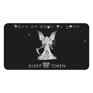 [4 Samples] Sleep Token Desk Mat, House Veridian, Flamingo, Take Me Back To Eden Mousepad, Desktop Pads for Gaming & Study, Desktop Accessories