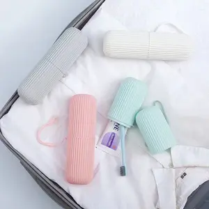 PORTABLE TOOTHBRUSH TOOTHPASTE HOLDER CASE TRAVEL CAMPING STORAGE BOX DUST PROOF PROTECTIVE ORGANIZER