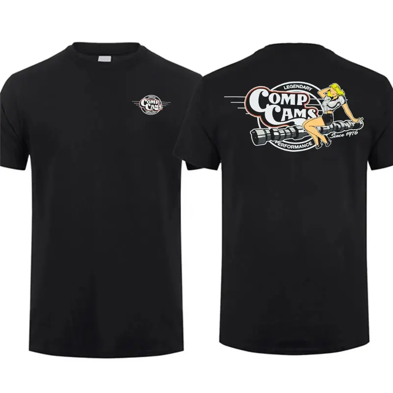 Women's 180g  Cotton COMP Cams Novelty T-Shirt - Classic Soft Fabric, Customized Unisex Crewneck Short-Sleeve Top for Truck Lovers, Women's Menswear Gift