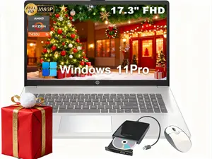 HP Laptop 17.3” FHD+Ryzen 5 7430U + Up to 64GB/2TB SSD! Student/Office Laptop +Accessory Bundle